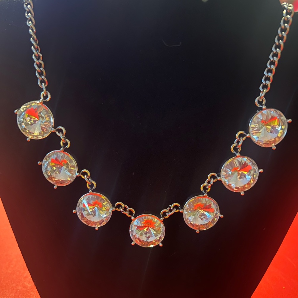 Paparazzi Silver Necklace with Crystal Highlights